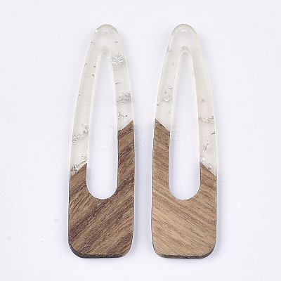 Resin & Walnut Wood Big Pendants LS-RESI-S358-99I-1