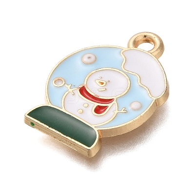 Christmas Theme Alloy Enamel Pendants FIND-M039-02H-1