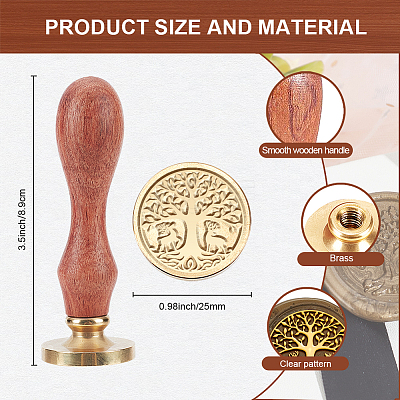 Wax Seal Stamp Set AJEW-WH0208-1355-1