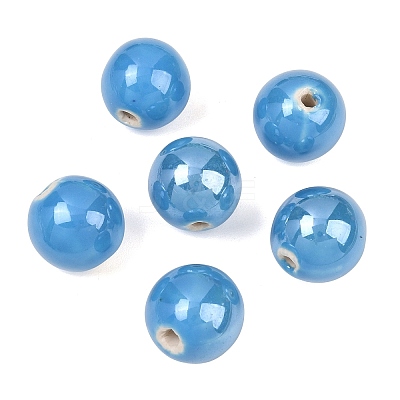 Glazed Porcelain Beads X-PORC-D001-18mm-12-1