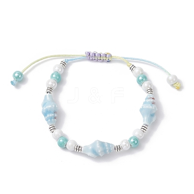 Handmade Porcelain Beaded Bracelets BJEW-JB12473-03-1