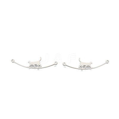 Non-Tarnish 201 Stainless Steel Connector Charms STAS-N098-094P-1