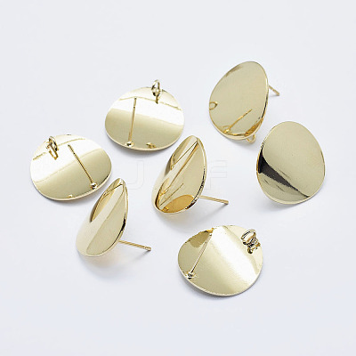 Brass Stud Earring Findings LS-KK-G331-20G-NF-1
