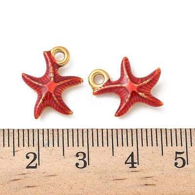 304 Stainless Steel Enamel Pendants STAS-I351-22G-05-1