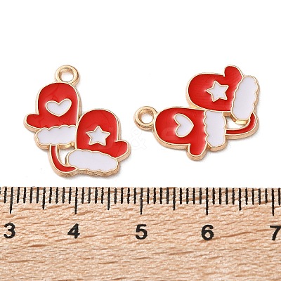 Alloy Enamel Pendants X-ENAM-I061-01KCG-19B-1