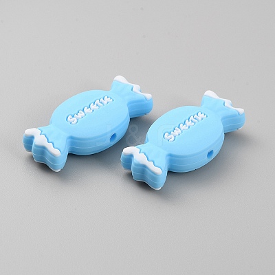 Candy Food Grade Eco-Friendly Silicone Beads SIL-TAC0004-15-1