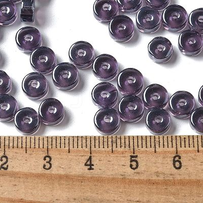 Transparent Colours Luster Glass Seed Beads SEED-E001-T3x6mm-A05-1