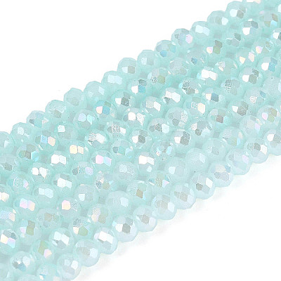 Baking Electroplate Glass Beads Strands DGLA-A039-J2mm-B26-1