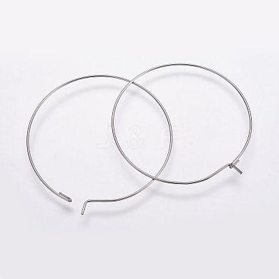 316 Surgical Stainless Steel Hoop Earrings Findings STAS-K146-039-30mm-0.8-1
