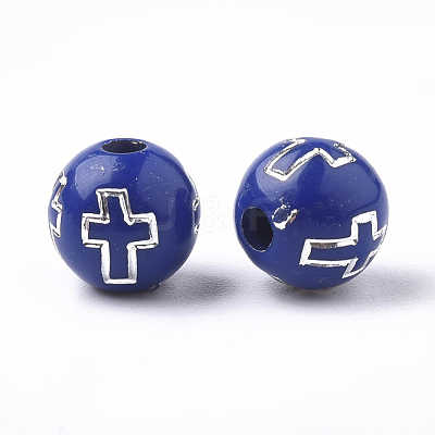 Plating Acrylic Beads PACR-Q113-10G-1