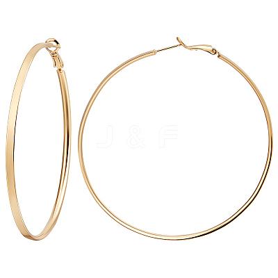 3 Pairs Brass Hoop Earrings for Women EJEW-BBC0001-66G-05-1