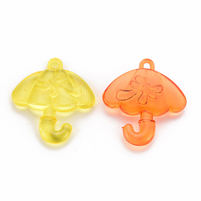 Transparent Acrylic Pendants TACR-T024-01B-1