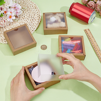 Foldable Square Paper Storage Gift Boxes CON-WH0110-42B-03-1