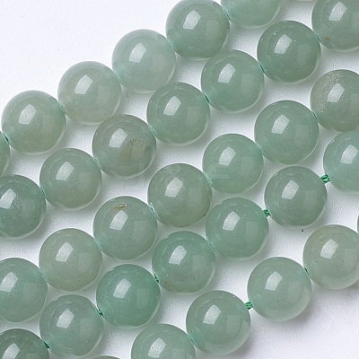 Natural Green Aventurine Beads Strands G-D855-09-8mm-1