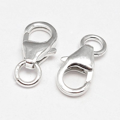 925 Sterling Silver Lobster Claw Clasps STER-F014-09A-1