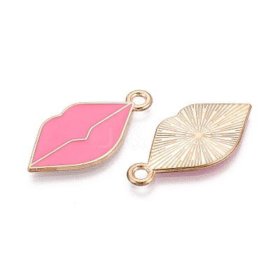 Alloy & Enamel Pendants ENAM-T021-60B-G-1