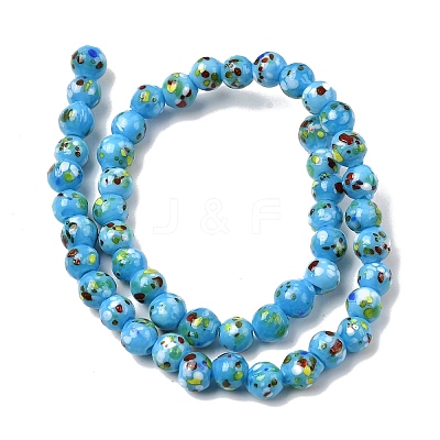 Handmade Lampwork Beads Strands LAMP-H071-01A-08-1