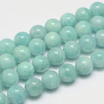 Natural Amazonite Bead Strands G-P204-02-10mm-1