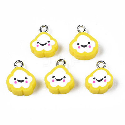 Handmade Polymer Clay Charms CLAY-N006-37B-01H-1