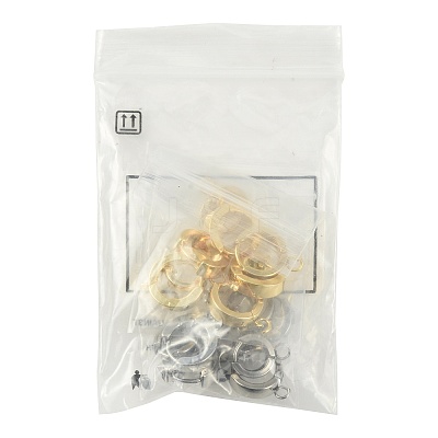 16Pcs 201 Stainless Steel Huggie Hoop Earrings Findings STAS-FS0002-26A-1