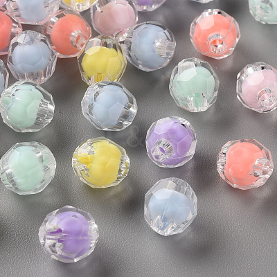 Transparent Acrylic Beads X-TACR-S152-17A-1