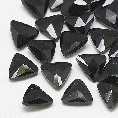 Pointed Back Glass Rhinestone Cabochons RGLA-T087-12mm-02-1