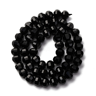 Natural Black Onyx Beads Strands G-P587-D15-03-1