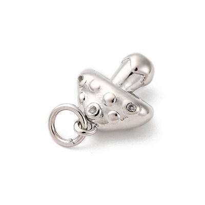 Brass Pave Cubic Zirconia Charms KK-Q098-24P-1