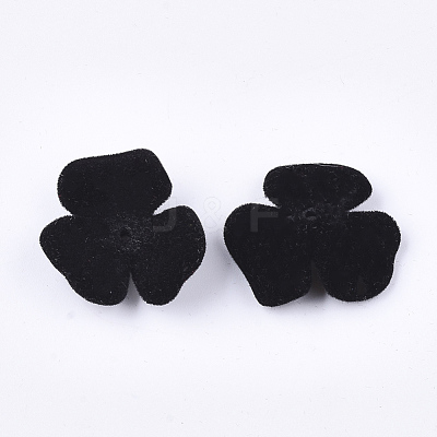 Flocky Acrylic Bead Caps X-OACR-T005-01-01-1