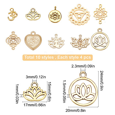 Yoga Theme Alloy Pendants PALLOY-SC0002-87-1
