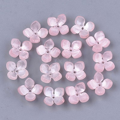 Cellulose Acetate(Resin) Bead Caps X-KK-S161-02B-1