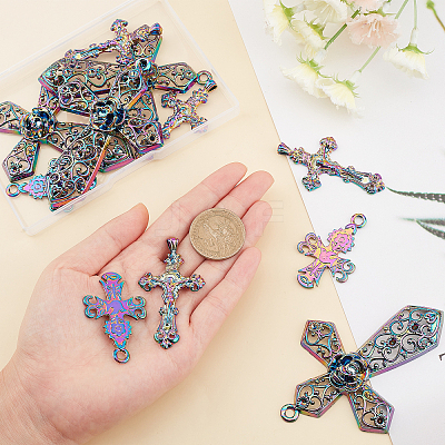 12Pcs 3 Style Alloy Big Pendants FIND-FH0002-39-1