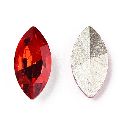 Pointed Back Glass Rhinestone Cabochons RGLA-T083-5x10mm-07-1