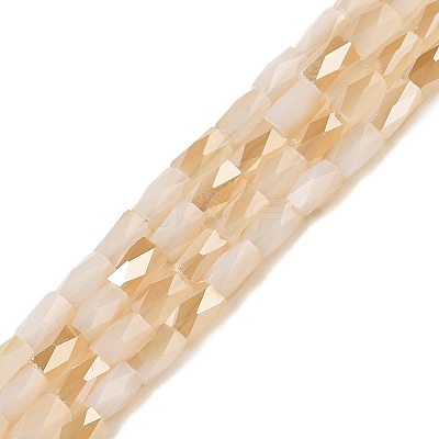 Electroplate Glass Beads Strands GLAA-P068-HR03-1