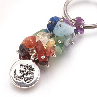Natural Gemstone Keychain Sets KEYC-JKC00163-1