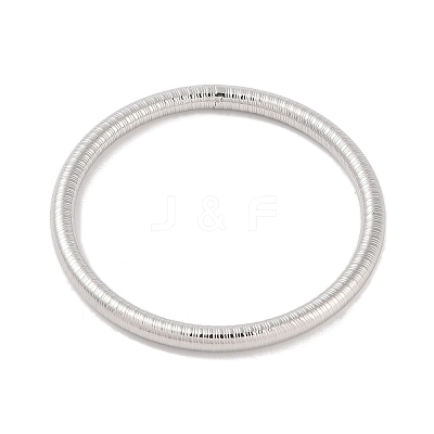 Non-Tarnish 304 Stainless Steel Grooved Ring Bangles for Women Men BJEW-Z064-03P-1