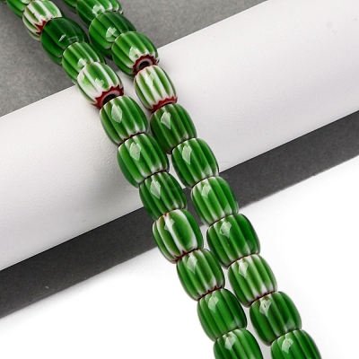 Handmade Lampwork Chevron Beads Strands LAMP-K041-01B-05-1