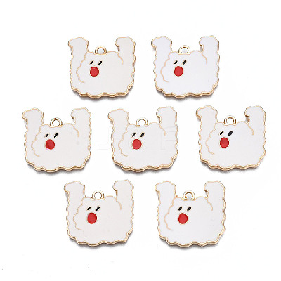 Rack Plating Alloy Enamel Pendants ENAM-T011-167-1