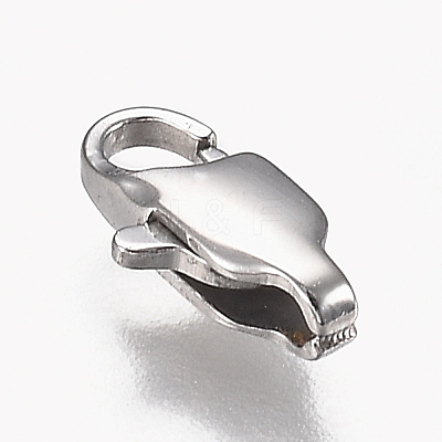 Tarnish Resistant 316 Surgical Stainless Steel Lobster Claw Clasps STAS-Z013-01A-1