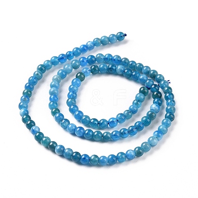 Natural Apatite Beads Strands G-D856-01-4mm-A-1