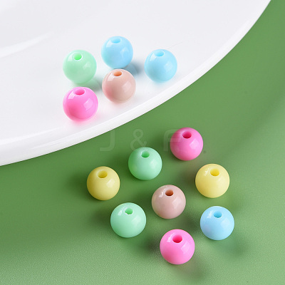 Opaque Acrylic Beads MACR-S370-C8mm-M1-1