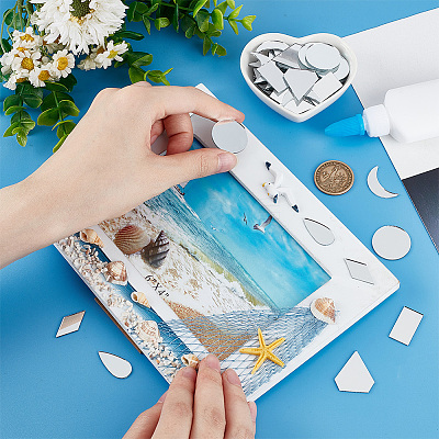 180Pcs 6 Styles Glass Mosaic Pieces DIY-OC0012-32-1