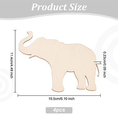 Unfinished Wooden Pieces WOOD-WH0002-32E-1
