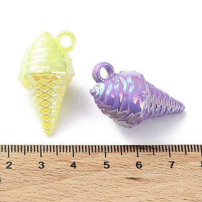 UV Plating Rainbow Iridescent Pendants OACR-A029-14-1