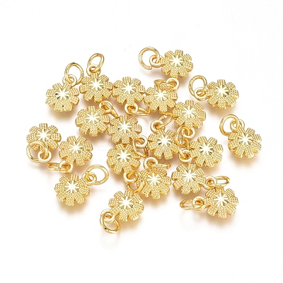 Electroplated Alloy Charms PALLOY-G267-11G-1