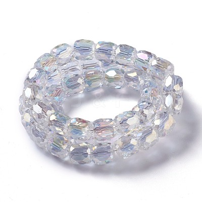 AB Color Plated Glass Beads GLAA-F108-12B-02-1