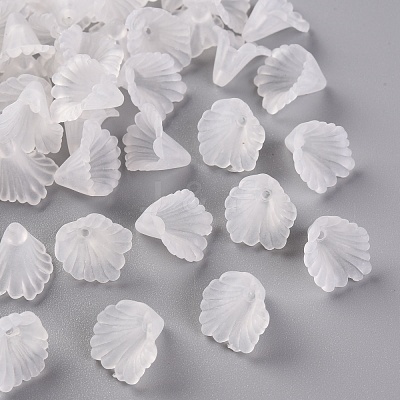Frosted Acrylic Bead Caps MACR-S371-10A-701-1