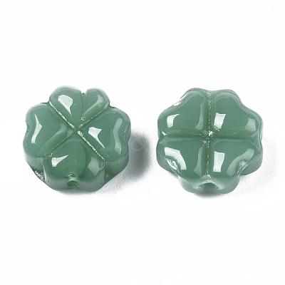 Spray Painted Glass Beads X-GLAA-N035-019-A01-1