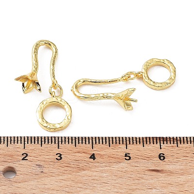 Brass Peg Bails Pendants KK-A189-04G-1