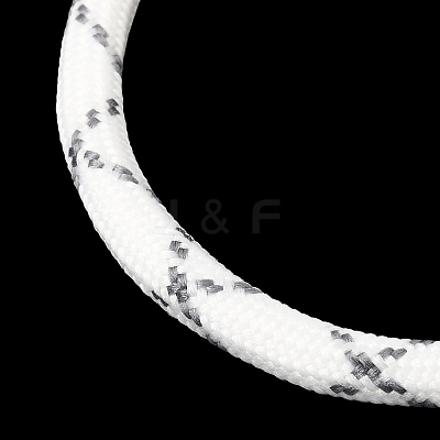 Braided Round Polyester Cord Bracelet Makings FB-CBAEDA0-01P-25-1